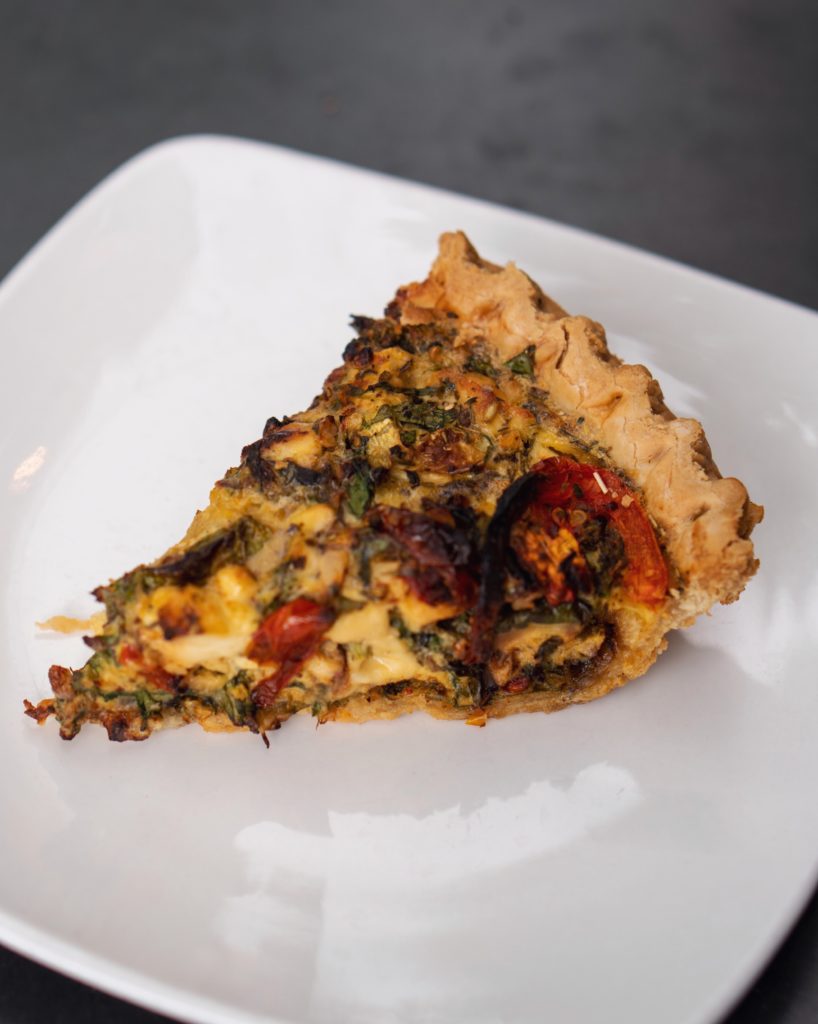 garden veggie quiche