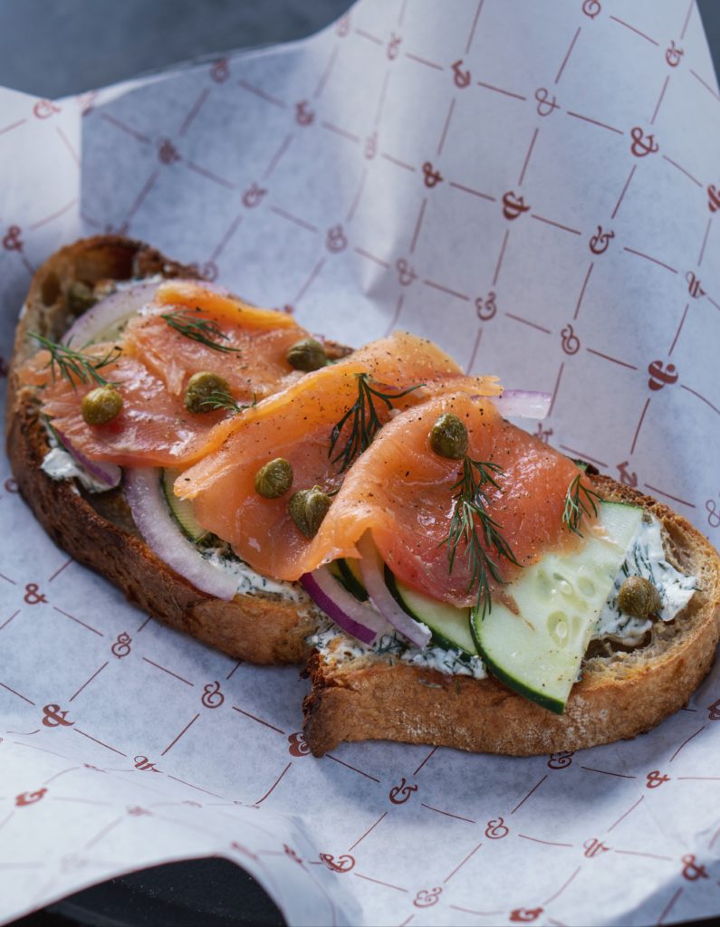 smoked salmon toast