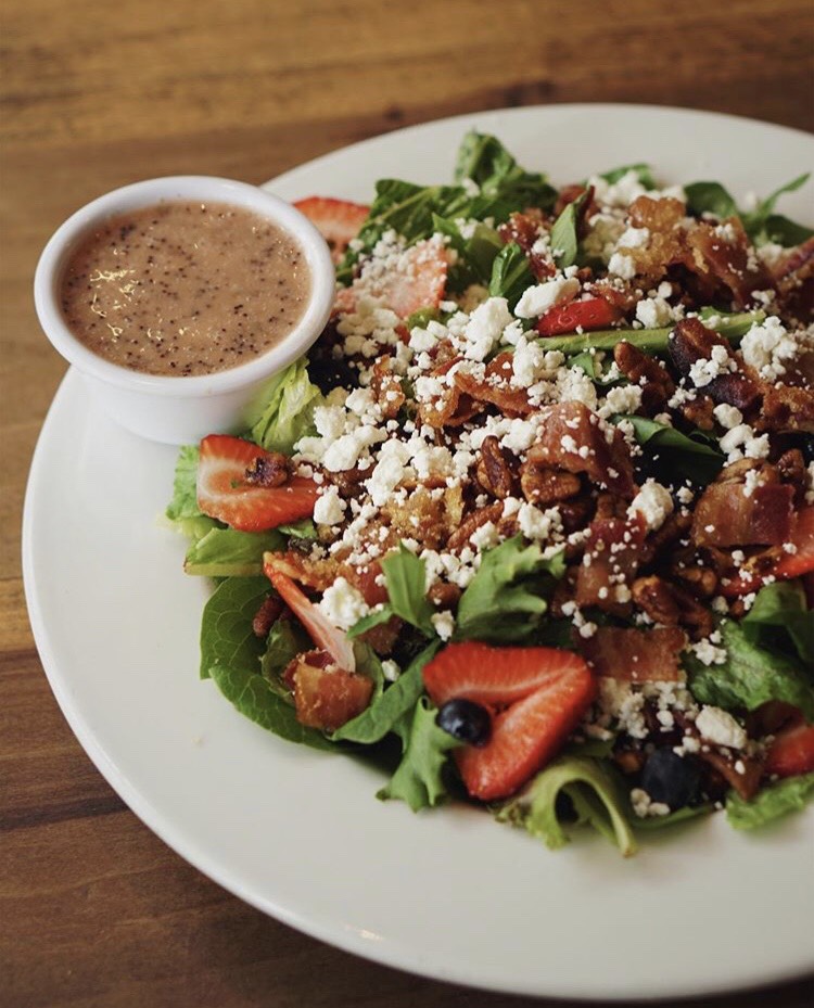 strawberry praline salad